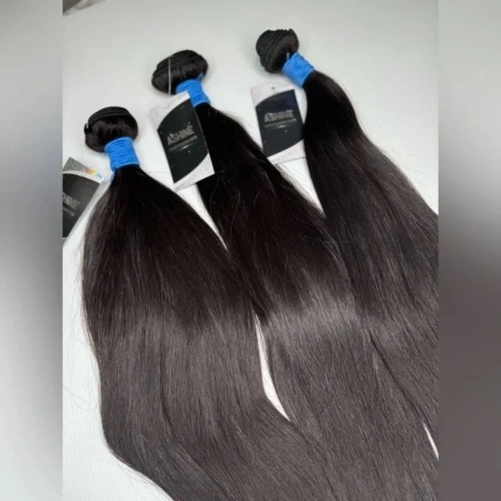100% Unprocessed Black Human hair Extensions Bundle 22, 24 & 26 In - Picture 5 of 5